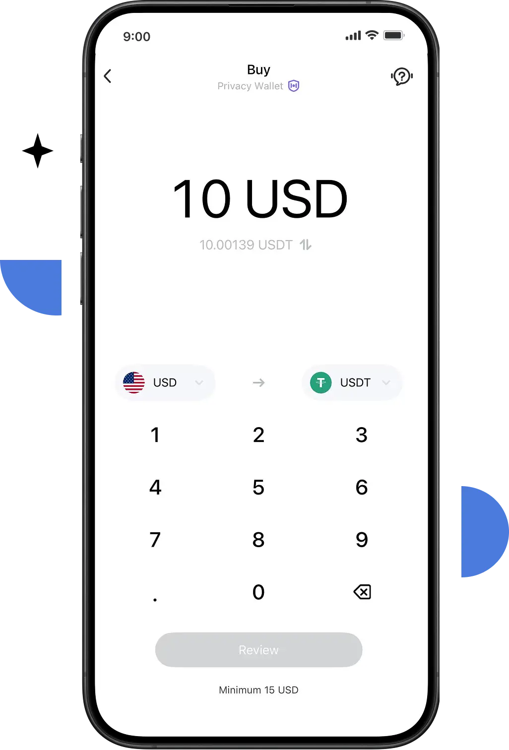 Buy crypto with fiat